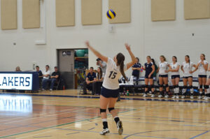 Homecoming 2012 Volleyball serve