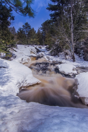 Spring melt Duchesnay Falls