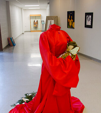 Red dress art