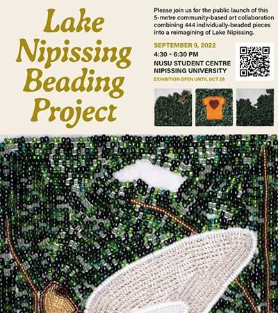 Lake nipissing beading project poster