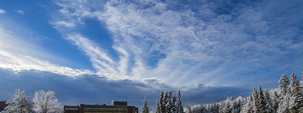 Campus snow